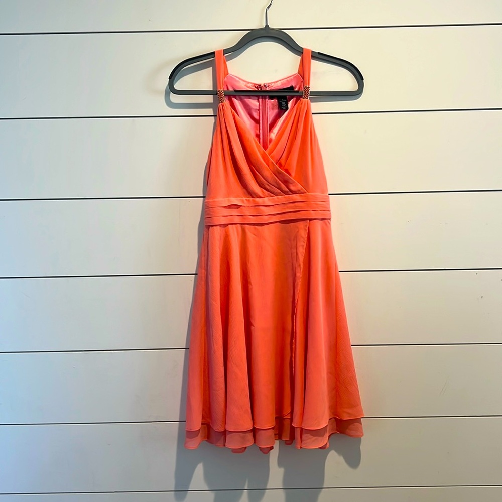 WHBM  melon coral dress size 4